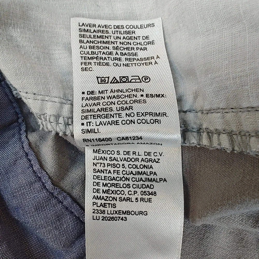 Amazon Essentials Womens Light Grey Chino Shorts Size 12 Stretch Mid Rise 6.5" - Picture 5 of 9